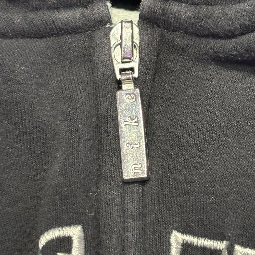 Nike Kids Full-Zip Sportswear Hoodie - Navy - Size Medium (8-10) - Picture 3 of 5